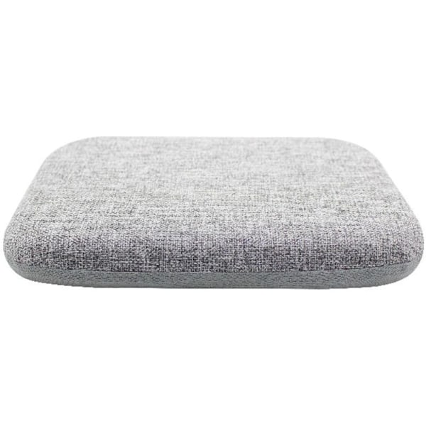 Stolpute, hagepute, firkantet stolpute, memory foam for kontorstol, vaskbart trekk, grå, 40x40cm [Energiklasse A]