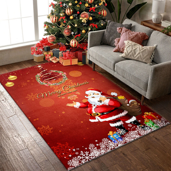 3D Julmatta halkfri Julmattor Steel Cuisine Jultomte Jultomte Cerf Cerf Julgran Bonhomme