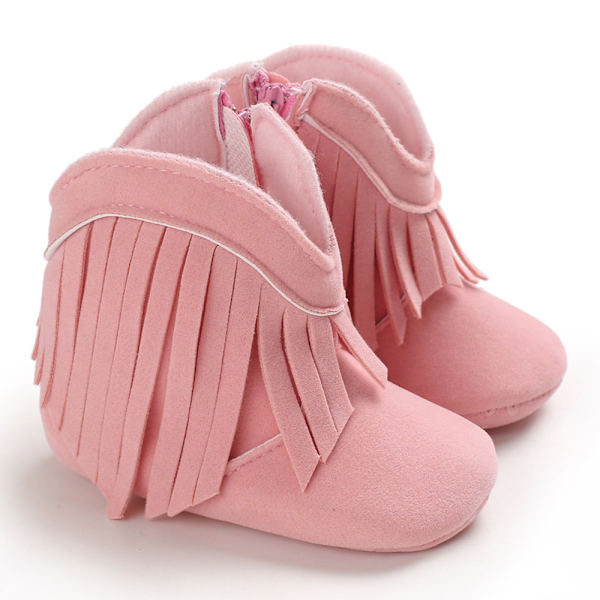 Baby sko varme bomuldssko-sort (11cm)