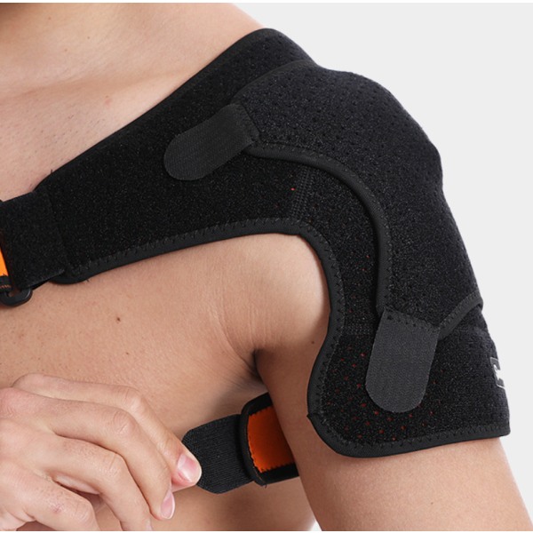 Sports axelbandage axelskydd, fitness anti-dislokation justerbara axelskydd, axelskydd enkel axelbelastning fast axelskydd