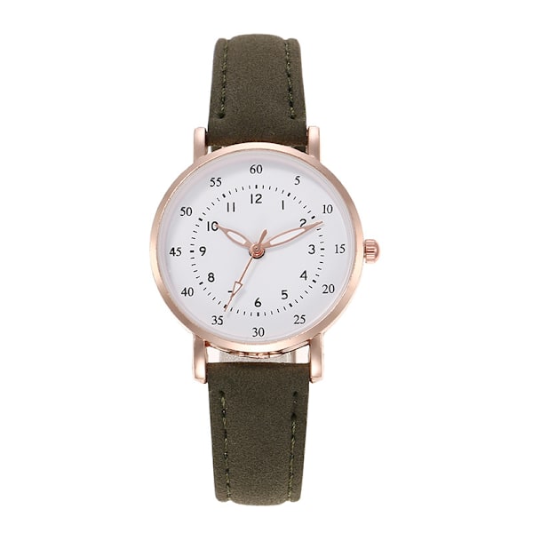 Kvindes Quartz Ur Automatisk Armbåndsur Læderrem Mode Casual Ur