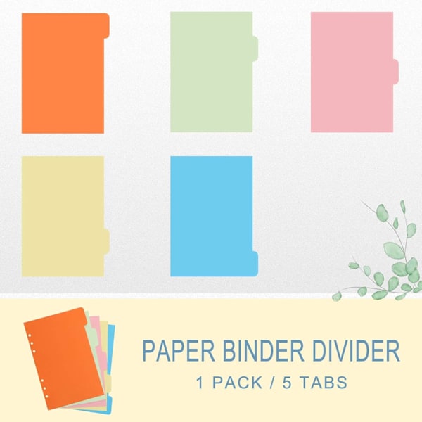 A5 Ringpärm 6 Runda Ringar Transparent