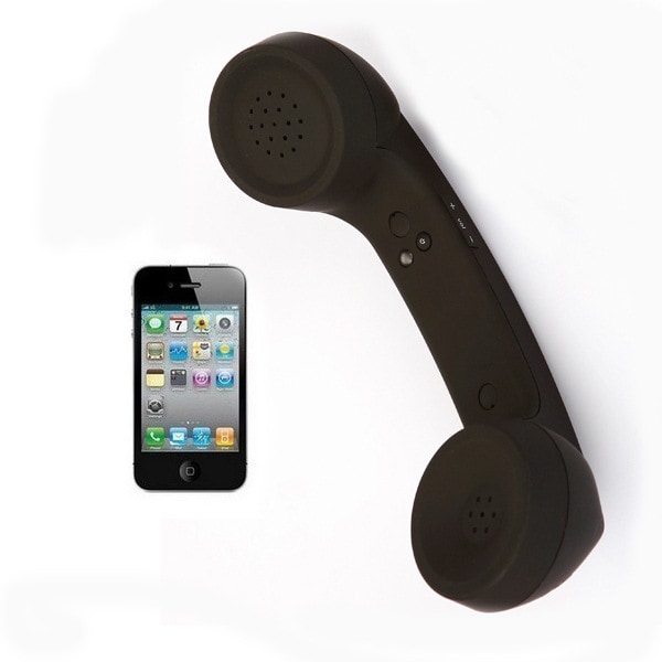 Trådlös Retro Telefon Hörlur Strålskydd Öronpropp Mottagare Hörlurar för Mobiltelefoner