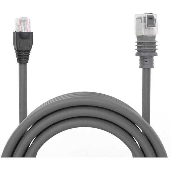 Satellitt Ethernet-kabel, rektangulær erstatning vanntett bærbar for mini rektangulær satellitt grå (2m / 7ft)