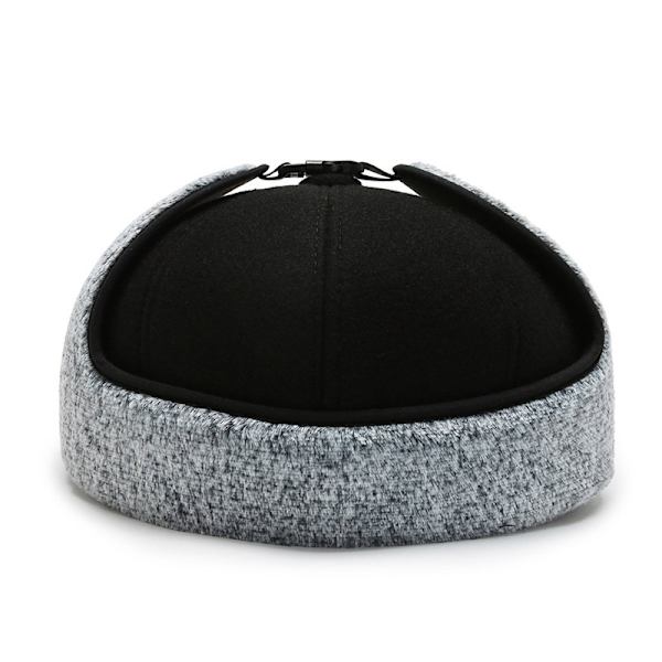 Vintervärmeöronmuffar hatt varm tjock fluffig pilot hatt herr öronprotektion vindtät skidhatt 56-58cm