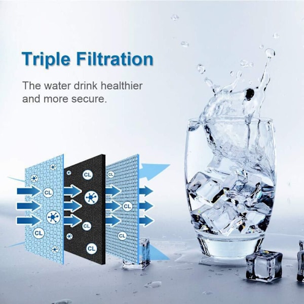 Reservdelar till kylskåp - 1 X Äkta Whirlpool EveryDrop 4 EDR4RXD1 Is- och kylskåpsvattenfilter