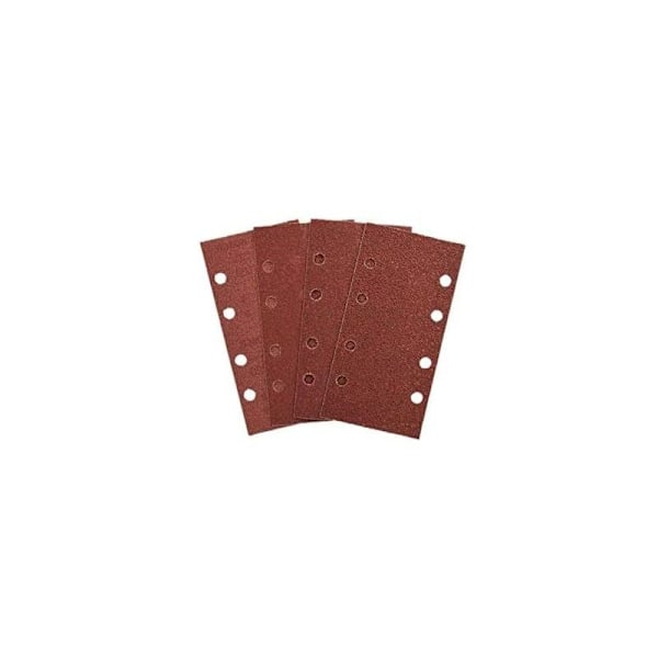 40 st sandpapper, 93 x 185 mm slippapper för vibrerande slipmaskin 8 sorterade korn p40, p60, p80, p100