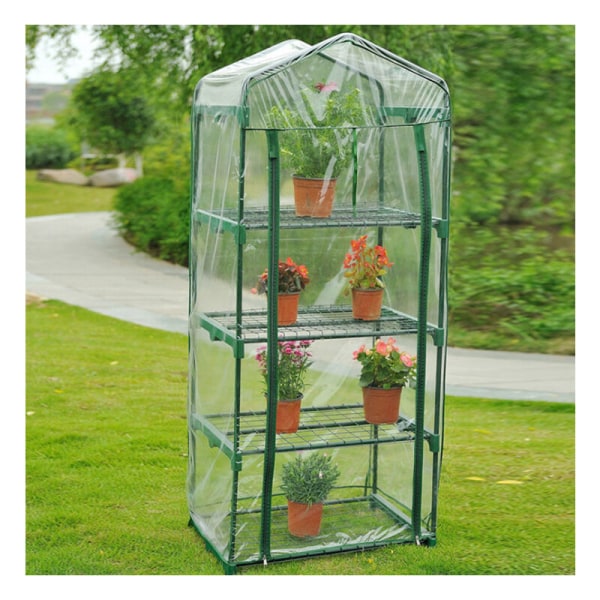 Växthusskydd 4 nivåer 160x69x49cm Hållbart växtskyddsskydd Anti insekt