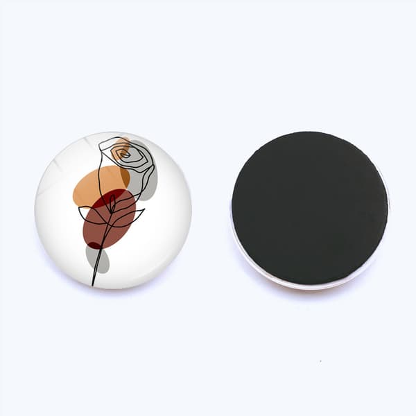 12 st kylskåpsmagneter med målade linjer, glasmagneter, starka magnetiska kristallkylskåpsmagneter, dekorativa magneter