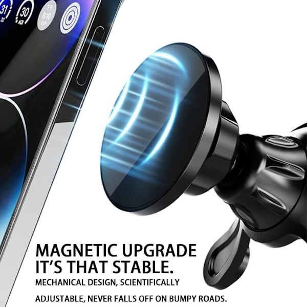 Magnetisk Biltelefonholder, 360° Rotasjon Magnetiske Mobiltelefonfester