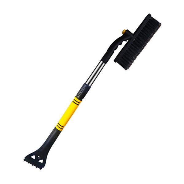 Auton jäänraappa, lumiharja, 3-in-1 auton jäänraappa harjoilla, auton jäänraappa alumiinisella teleskooppivarrella, lumiharja autoille, kuorma-autoille/maastoautoille