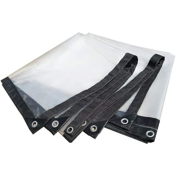 Waterproof Tarp With Eyelets, Transparent, Foldable (2*2M)