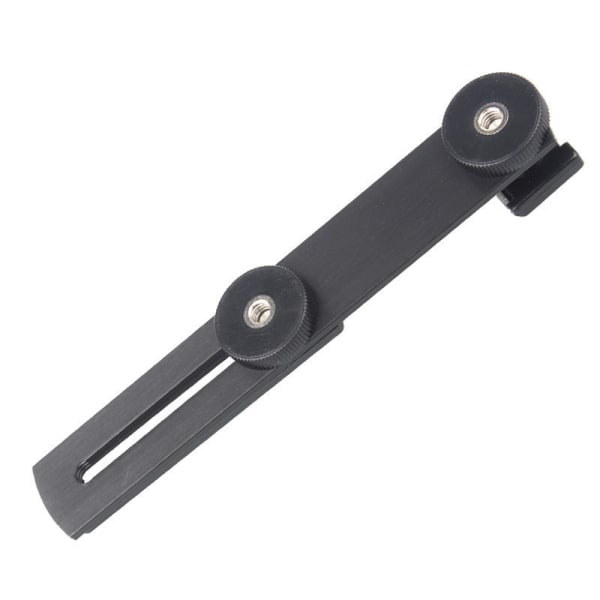 Blitzhalterung 2 Krallen 1/4 Schraube Blitzhalterung Aluminiumlegierung Studio Blitzhalterung Erweiterung für Kamera Stativ Einbeinstativ Mikrofon Blitzlampe LED Licht