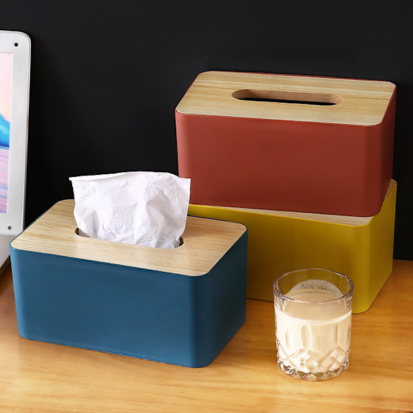 Bambus Tissue Box 20.5cm Blå