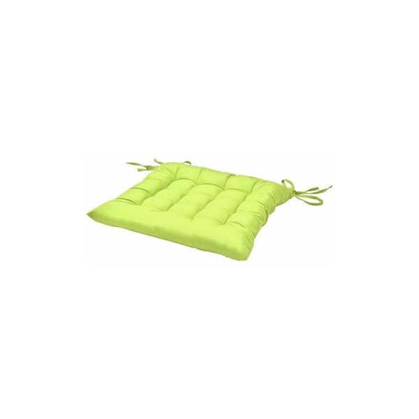 Stolsdyna - Set med 4 fyrkantiga dynor för inomhus- eller utomhusstolar 40 x 40 cm, äppelgrön