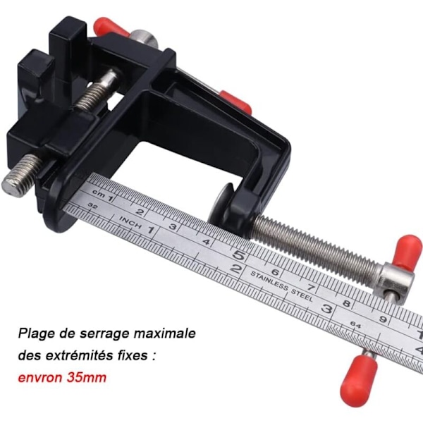 Mini universell bordsklämma, set mikro-arbetsbänk med justerbar käftspänning bänk aluminiumlegering verktyg för reparation skulptur modellbygge manuell