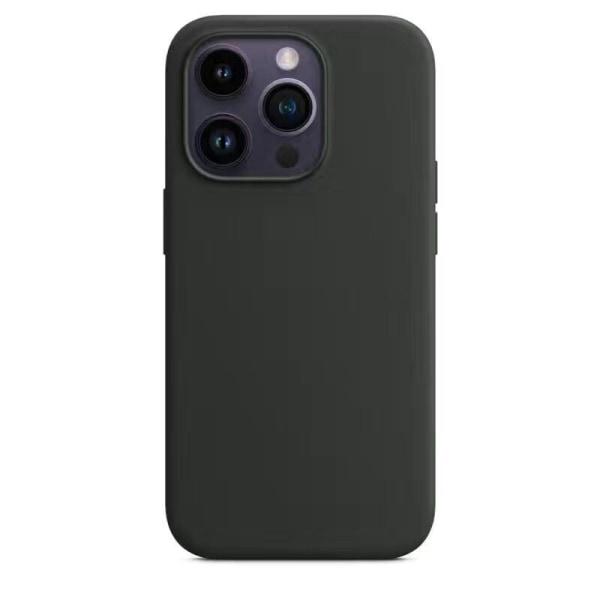 Apple - Midnight Silicone Case for iPhone 14 Pro