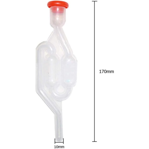 6pcs Fermentation Bung, Fermentation Exhaust Valve, Bubbler Home Wine Brewing Kit Fermentation Airlock Bubbler for Fermentation