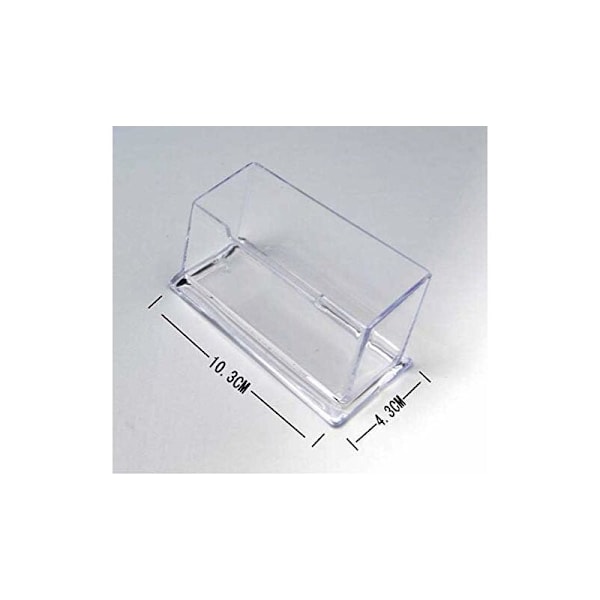Transparent visitkort holder, 6 stk. plastik visitkort display i akryl kortstøtte til organisering af kort til kontoret 10343mm