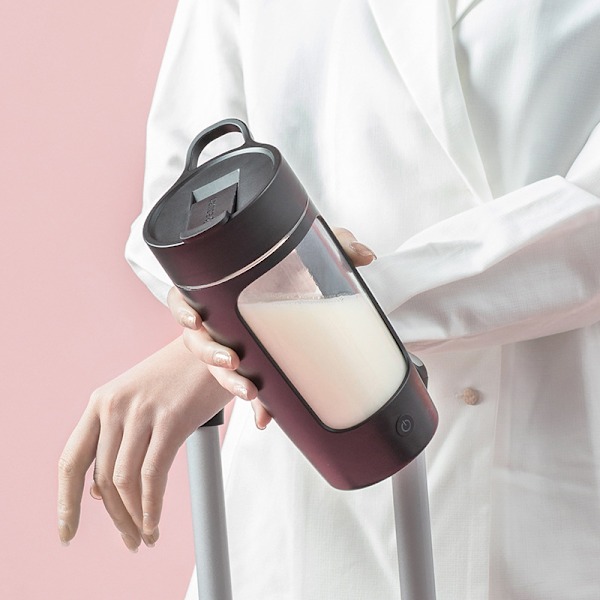 Elektrisk Shaker-flaske, Blender-flasker, Laget med Tritan - BPA-fri - Bærbar Blender-kopp/USB-ladbare Shaker-kopper svart