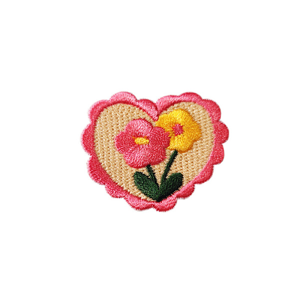 14 stk. Amour - Tilfældige flerfarvede patches, blandet sæt med håndlavede patches, assorterede stryge- eller sy-på broderede strygemærker til DIY til tøj og jeans