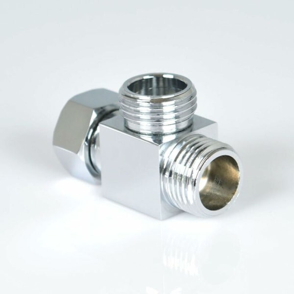 Dusjarm 3-veis messing Terk T for Step Driveur Standard - G1/2 tommers system Dusj Reservedel Dusjkontroll Splitter T Seta