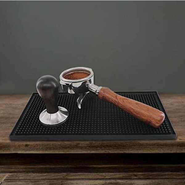 Kaffe Espresso Tampningsmåtte Skridsikker Silikonmåtte til Kaffemaskine Barista Tampningsmåtte Espresso Tampermåtte Kaffe Tampmåtte Tamper Tilbehør 15x30cm