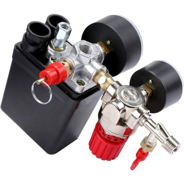Luftkompressor trykafbryder, ventilafbryder, luftkompressor med regulatordisplay