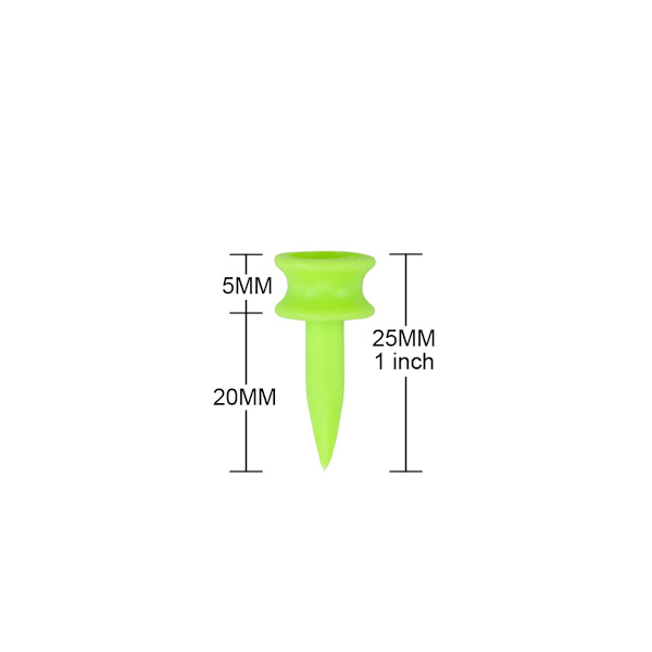 Plastgolftee 25MM små gröna golftee 100 st