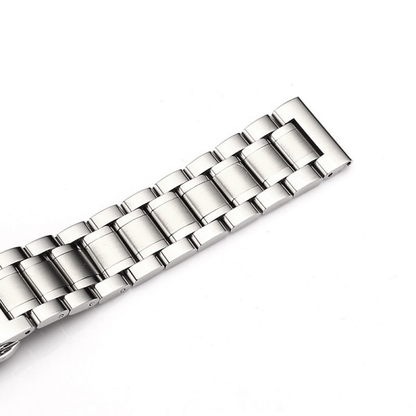Rustfrit urrem i rustfrit stål til kvinder og mænd (sølv) (24 mm)