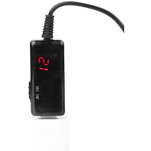 USB BOOST 9V 9V konverterkabel DC DC LIGHTER LIGHT med LED-display