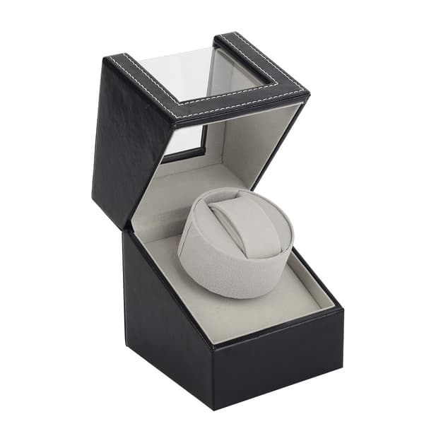Sort Ultra-Quiet Rotation Turns Per Day Watch Winder Box Smykker Watch Box