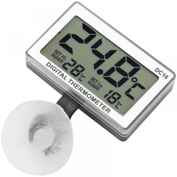 DC16 LCD Termometer for presis digitalt akvarium for vanntett temperaturtermometer akvarium for fisketank