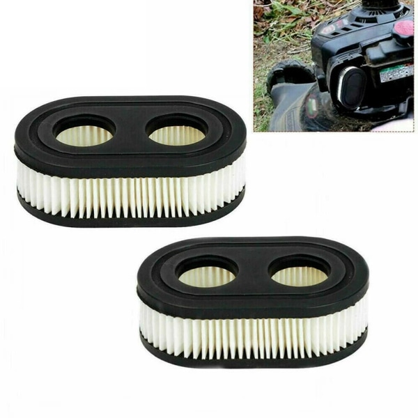 2-pack gräsklippare luftfilter för Briggs, Stratton