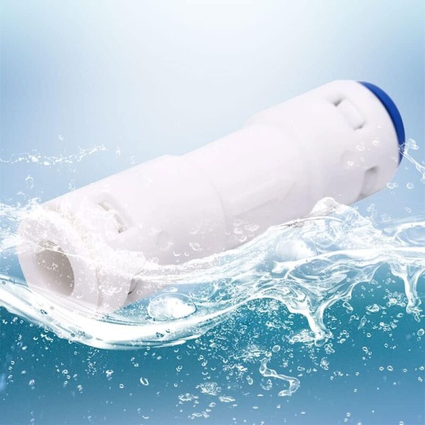 Snabbkoppling Backventil för engångsplast kompatibel med omvänd osmos system RO Eau pure set om 2 backventiler 1/4 \"