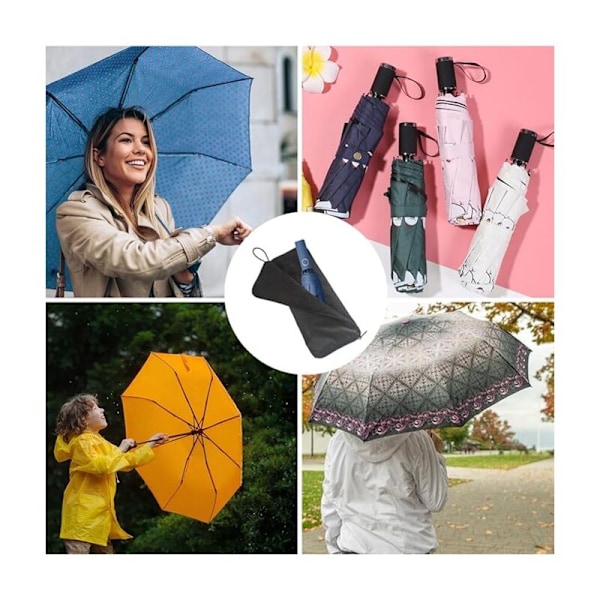 Foldbar paraplypose opbevaringspose til en udendørs larve med lynlås med hurtig opbevaringspose med hurtig tørring til foldbar paraply, bil, hus