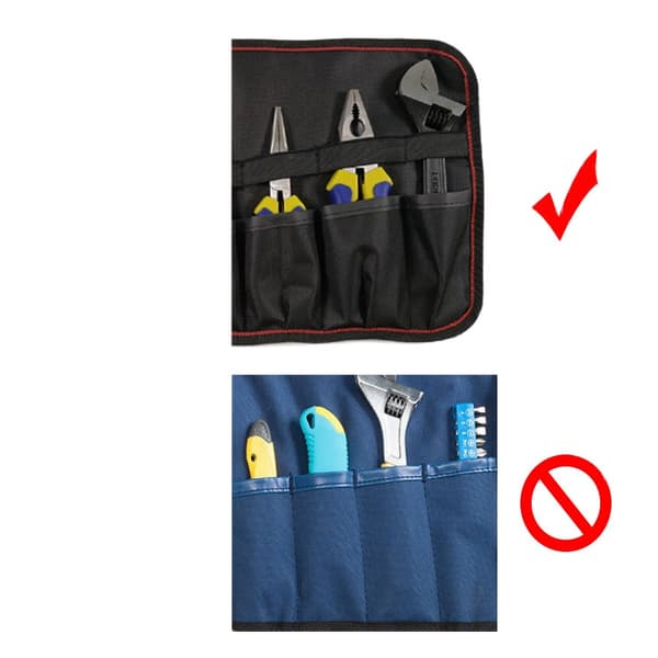 Verktøypose Hardware Verktøypose Stoffpose Canvas Oxford Stoff Fast Rull Oppbevaring Reparasjon Bil Multifunksjonell Innsettingspose
