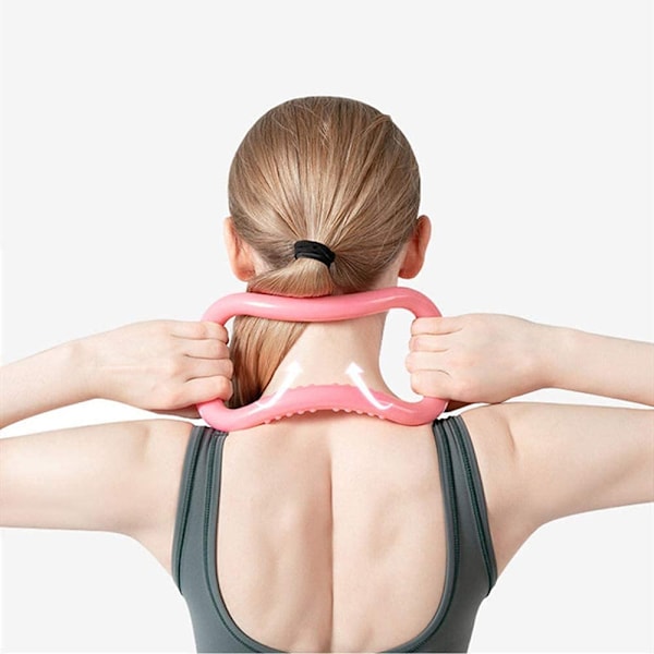 2PCS Yoga Ring Yoga Cirkler Fitness Sport Magic Circle Pilates Treningsring, Massasje Rygg Kalv Strekk Nakke Pilates Ring