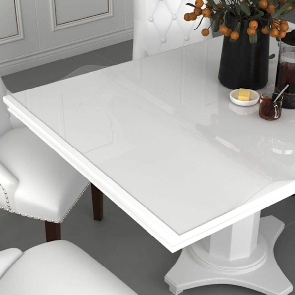 Pöydänsuoja Huonekalujen Suojakalvo Pöytäliina Ruokapöydän Päällinen Vedenpitävä Läpinäkyvä 180x90 cm 2 mm PVC