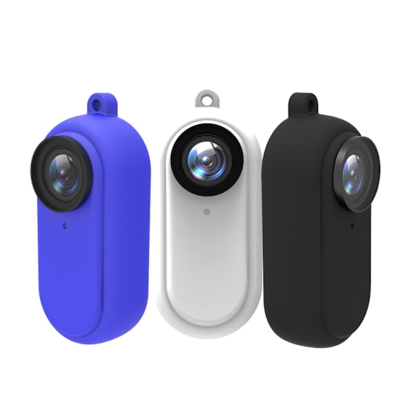 Musta tärinänvastainen kamera 360GB2 pudotusta kestävä silikonikotelo Kaikki kattava Kulutusta kestävä pehmeä kuori