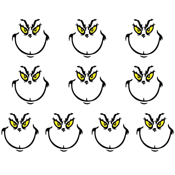 Dekoration klistermärken Jul dekoration klistermärken Roliga emoji klistermärken
