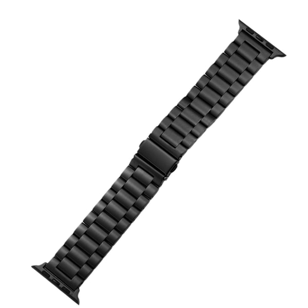 Apple Watch-rem, rustfrit stål, Apple Watch-erstatningsrem, længdejustering (sort) (38/40/41MM)