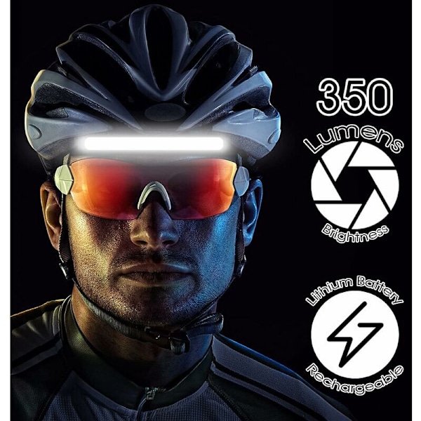 2-pack LED Pannlampor med Sensor COB XPE Kraftfulla 5 Lägen USB Uppladdningsbar Vattentät Huvudficklampa