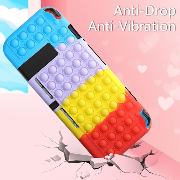 (Röd) 1 set Kompatibel med Nintendo Switch Skyddande Skal Anti-Crush Silikonfodral för Barn Nintendo Switch 6.2 Anti-Scratch Skyddande Skal