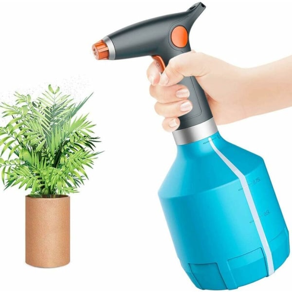 Elektrisk vattenkanna, elektrisk sprayflaska för inomhus-/utomhusväxter, automatisk växtbevattning-blå