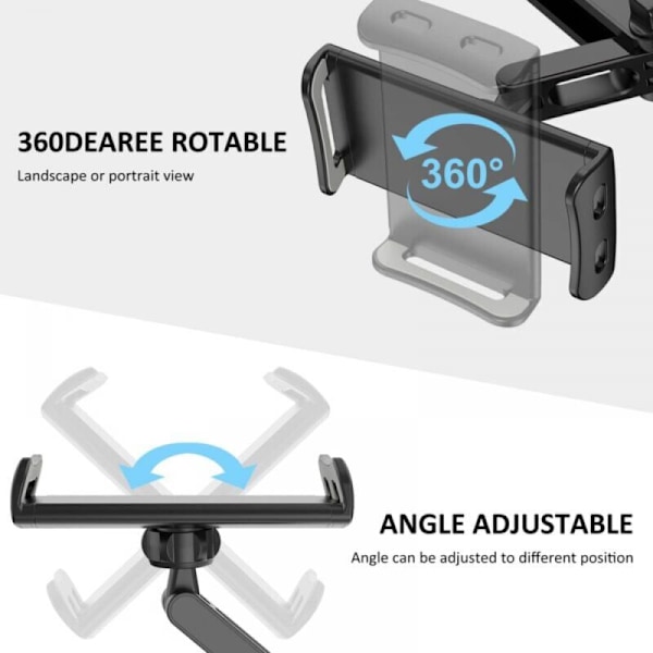 360° svingbare holdere støtte justerbar bil baksete støtte