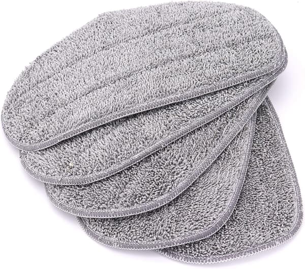 Set med 5 mikrofiber-erstatningsputer for Leifheit CleanTenso dampmopp