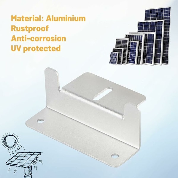 16 x SOLAVE BETALNINGSPANEL I Z ALUMINIUM SOLAY SOLAY SOFTURE MED SKRUVAR OCH BULTAR, SOLAR PAYER-STÖD FÖR BRÄDOR, VARAVANES, REPISON HOLIZATIONS, TAK,