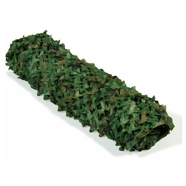 Rektangulær skyggesejl design camouflage skygge 3x5 M grøn mesh-DPZO
