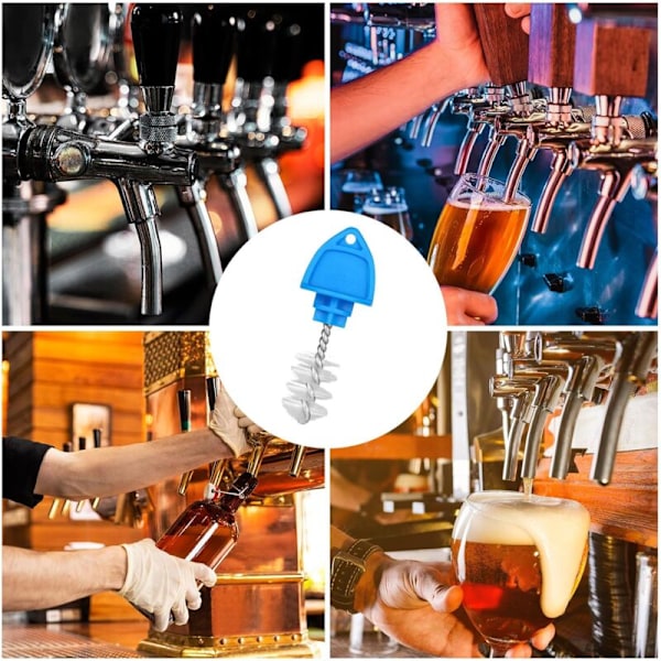 10 st Ölkransborste, Ölkransborste Plast Rengöringsborstar Ölfat Borstlock för Restaurang Hemfest Bar